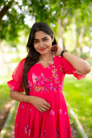 FAIRY TALE | MATERNITY GEORGETTE MAXI FULL LENGTH