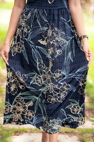 CHERRY | ZIPLESS MATERNITY MAXI-PUFF SLEEVES | FULL LENGTH MAXI