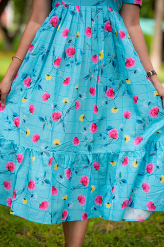 FLORAL SKY | MATERNITY MAXI ANKLE LENGTH