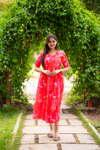 BERRY BLUSH | MATERNITY MAXI ANKLE LENGTH
