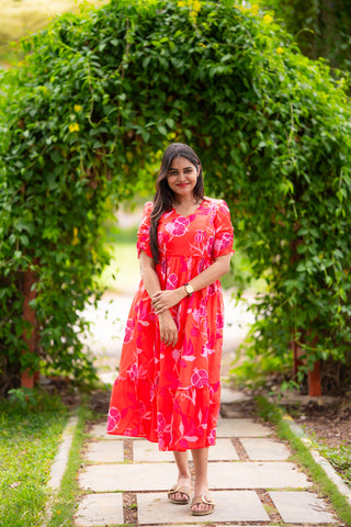 BERRY BLUSH | MATERNITY MAXI ANKLE LENGTH