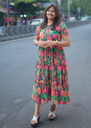 GARDEN BREEZE MAXI DRESS | ANKLE LENGTH