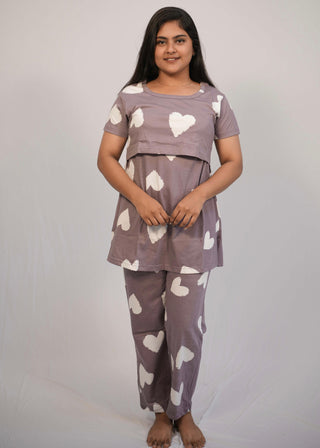 HEARTS | ZIPLESS FEEDING PANT SET