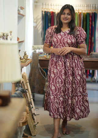 CRIMSON LEAF | MATERNITY MAXI ANKLE LENGTH