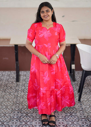SCARLET RADIANCE | MATERNITY MAXI ANKLE LENGTH