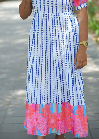 DOTTED FLORAL | MATERNITY MAXI ANKLE LENGTH