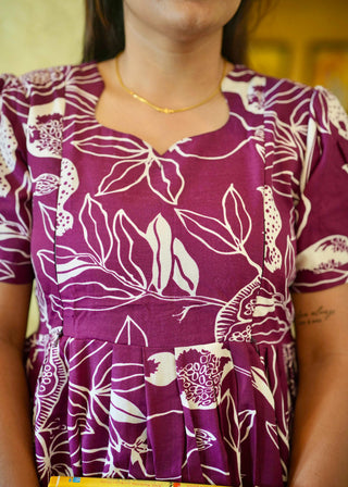 PURPLE RIVERIA| MATERNITY MAXI ANKLE LENGTH