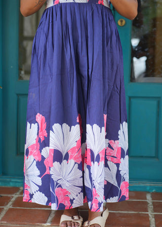 COBALT PINK AZURE | MATERNITY MAXI ANKLE LENGTH