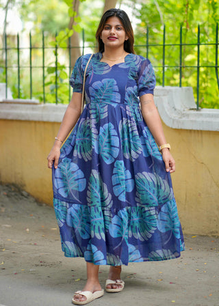 BLUE BOTANIC | MATERNITY GEORGETTE MAXI ANKLE LENGTH