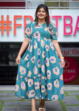 POPPY BREEZE | MATERNITY GEORGETTE MAXI ANKLE LENGTH