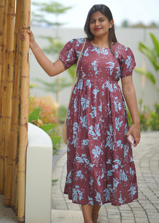 VINTAGE LEAF | MATERNITY MAXI ANKLE LENGTH