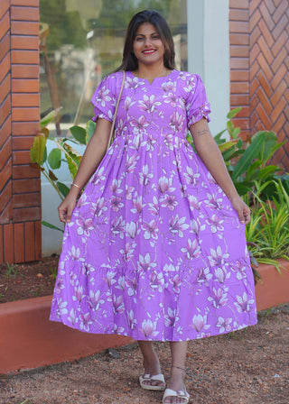 LILAC GARDEN | MATERNITY MAXI ANKLE LENGTH