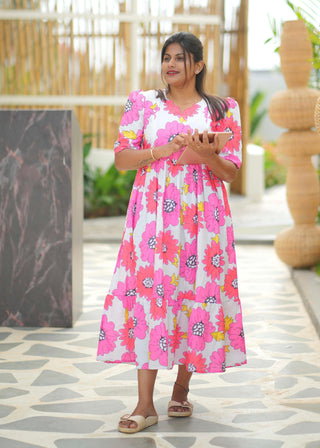 VIBRANT DAISY | MATERNITY MAXI ANKLE LENGTH