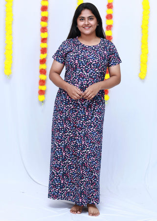 TINY GARDEN | ZIPLESS MATERNITY MAXI-SHORT SLEEVES | ANKLE LENGTH MAXI