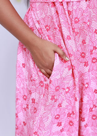 DAISY | ZIPLESS MATERNITY MAXI-PUFF SLEEVES | FULL LENGTH MAXI