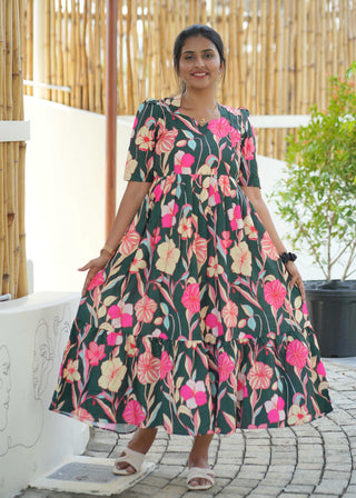 BOTANICAL BLISS | MATERNITY MAXI ANKLE LENGTH