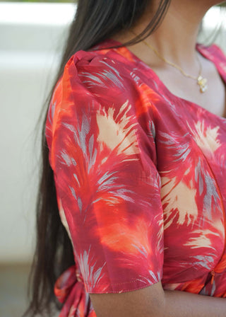 MAJESTIC RED | MATERNITY MAXI ANKLE LENGTH