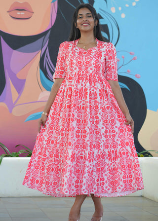 ORANGE PETALS | MATERNITY MAXI ANKLE LENGTH