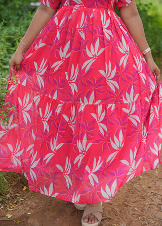 BLOOM WAVE | MATERNITY GEORGETTE MAXI ANKLE LENGTH