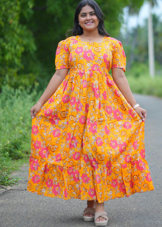 DAISY | MATERNITY KANDHA COTTON MAXI ANKLE LENGTH