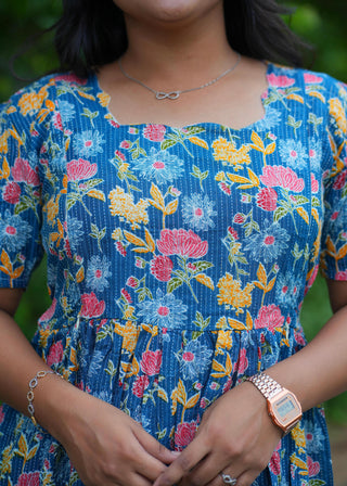 MULTI FLORAL | MATERNITY KANDHA COTTON MAXI ANKLE LENGTH