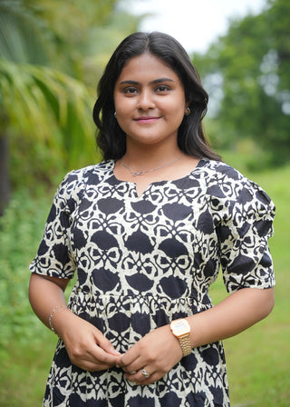 MIDNIGHT MOSAIC | MATERNITY COTTON MAXI ANKLE LENGTH