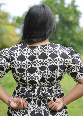 MIDNIGHT MOSAIC | MATERNITY COTTON MAXI ANKLE LENGTH