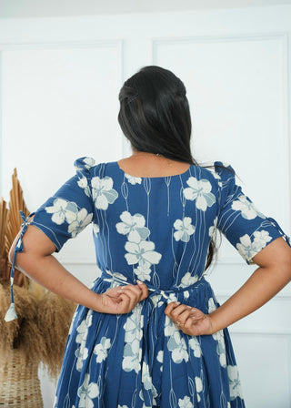 INDIGO BLOOM | MATERNITY COTTON MAXI ANKLE LENGTH