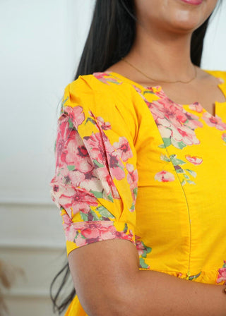 GOLDEN SUNSHINE | MATERNITY COTTON MAXI ANKLE LENGTH