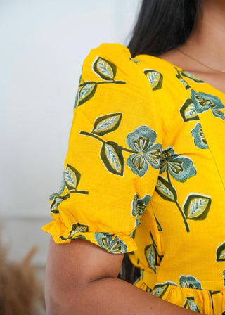 RETRO FLORAL | MATERNITY COTTON MAXI ANKLE LENGTH