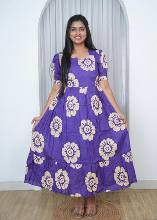 LUNAR BLOOM | MATERNITY COTTON MAXI ANKLE LENGTH