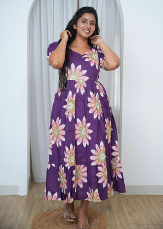 SUNFLOWER | MATERNITY COTTON MAXI ANKLE LENGTH