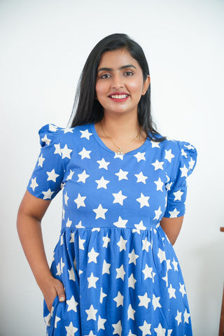 NEW STAR | NON-FEEDING MAXI – PUFF SLEEVES | FULL LENGTH MAXI