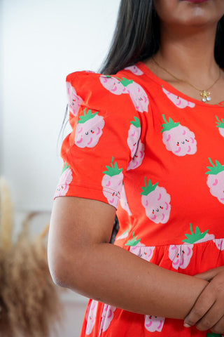 CARTOON | NON-FEEDING MAXI – PUFF SLEEVES | FULL LENGTH MAXI