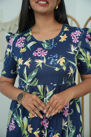 WILDLIFE | NON-FEEDING MAXI – PUFF SLEEVES | FULL LENGTH MAXI