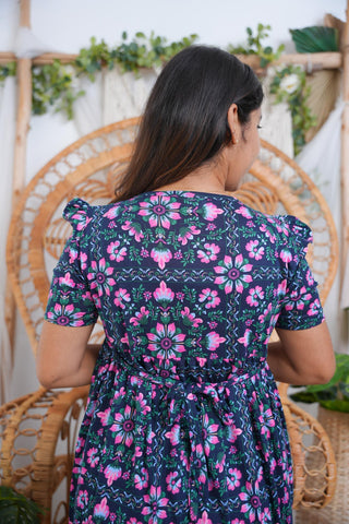 STARRYNIGHT | NON-FEEDING MAXI – PUFF SLEEVES | FULL LENGTH MAXI