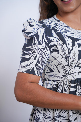 ISLAND CANOPY | NON-FEEDING MAXI – PUFF SLEEVES | FULL LENGTH MAXI