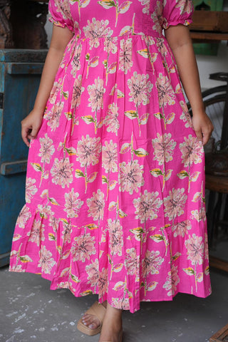 PINK ORCHID | MATERNITY COTTON MAXI ANKLE LENGTH