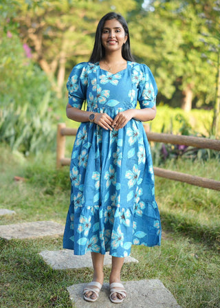 HIBISCUS BREEZE | MATERNITY MAXI ANKLE LENGTH