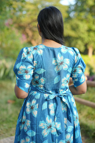 HIBISCUS BREEZE | MATERNITY MAXI ANKLE LENGTH