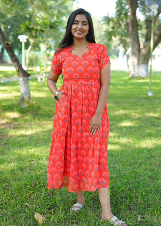 TINY BLOSOOM | MATERNITY GEORGETTE MAXI ANKLE LENGTH