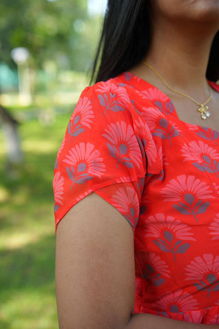 TINY BLOSOOM | MATERNITY GEORGETTE MAXI ANKLE LENGTH