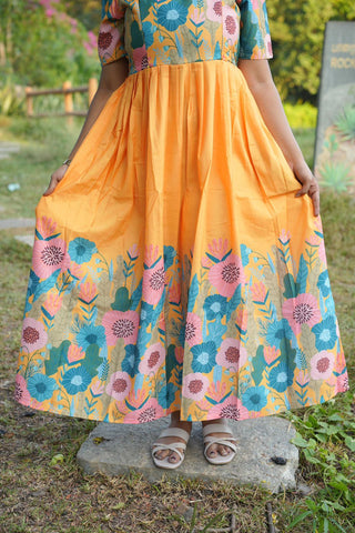 MAJESTIC YELLOW | MATERNITY MAXI FULL LENGTH