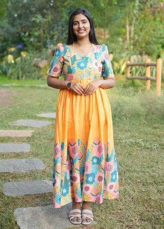 MAJESTIC YELLOW | MATERNITY MAXI FULL LENGTH