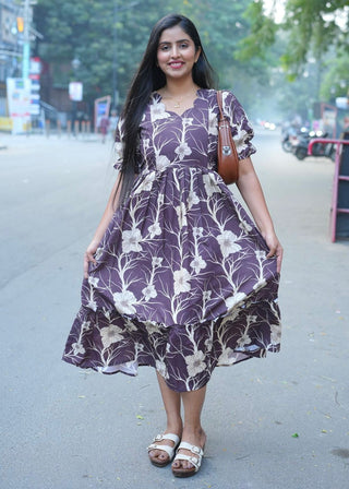 SMOKY FLOWER | MATERNITY MAXI ANKLE LENGTH