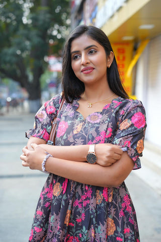 COLOURFUL FLOWERS | MATERNITY MAXI ANKLE LENGTH