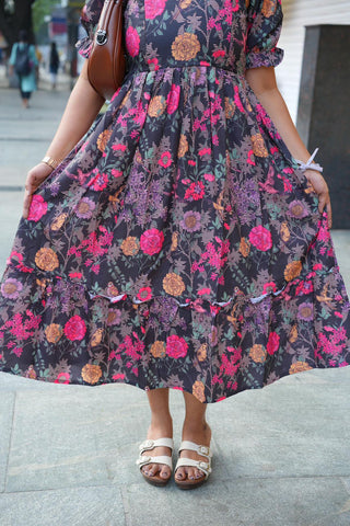 COLOURFUL FLOWERS | MATERNITY MAXI ANKLE LENGTH