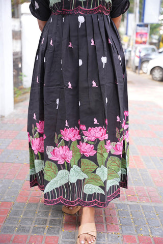 MIDNIGHT LOTUS | MATERNITY MAXI FULL LENGTH