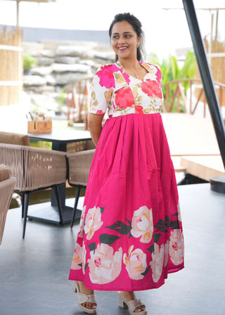 ROSY GARDENIA | MATERNITY MAXI FULL LENGTH
