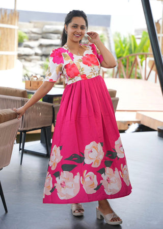 ROSY GARDENIA | MATERNITY MAXI FULL LENGTH